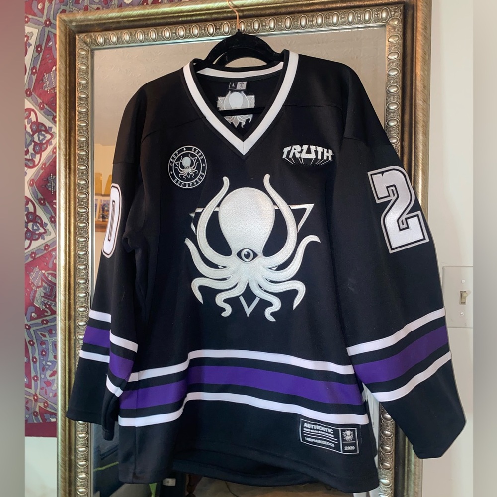 Deep Dark and Dangerous EDM Hockey Jersey Large